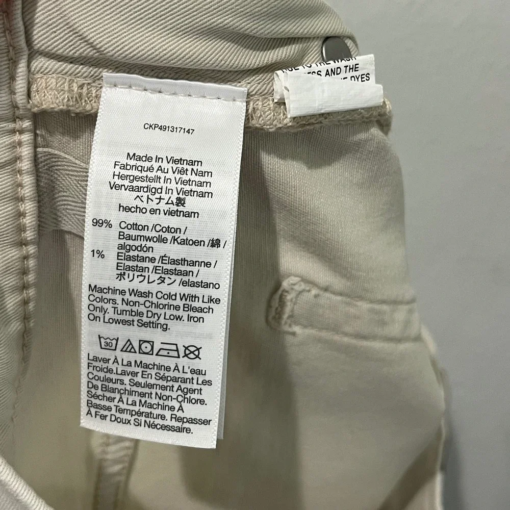 Madewell Athletic All Day Slim Pant Mens 32x34 Form Grey Beige Twill Chino NR446